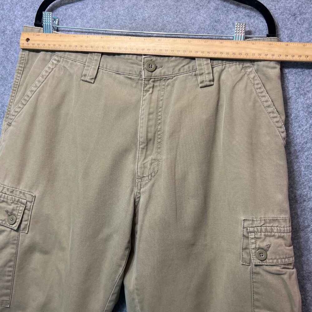 Eddie Bauer Men's Cargo Pants‎ Khaki 36x30 Cotton Outdoor Hiking Workwear Casual - Picture 2 of 9